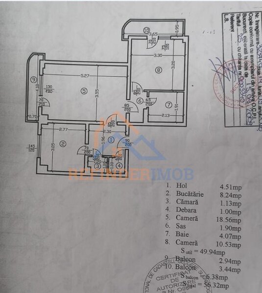 Piata Sudului 2 camere metrou Piata Sudului, 2 balcoane, reabilitat, 1981